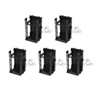 perfeclan 5x Kit de Base de Présentation Emboîtable, Présentoir, Pièce Maîtresse, Décoration de Table, Scène, Cadeau de Pendaison de Crémaillère, Modèle, Suppor