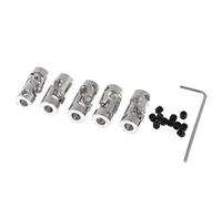 Perfeclan 5X RC Bateau Robot Universal Joint Arbre Couplage Prise 2-5mm, 4x5 mm