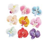 perfeclan 9 pièces Bohemian Hairpins, Summer Artificial Fleurs Clips de cheveux, Barrettes de cheveux d'orchidée pour mariage, plage