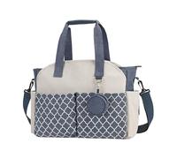 perfeclan à langer portable avec bandoulière, organiseur de rangement, à langer pour l'extérieur, essentiels pour nouveau-né, Blue Blanc