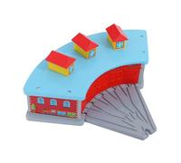 Perfeclan Abri de Train pour Enfants avec aiguillage à Cinq Voies, Garage de stationnement, Accessoire de Jeu ferroviaire pour Une créativité débordante et Un