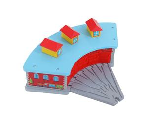 Perfeclan Abri de Train pour Enfants avec aiguillage à Cinq Voies, Garage de stationnement, Accessoire de Jeu ferroviaire pour Une créativité débordante et Un