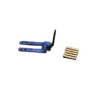 perfeclan Accessoires de chariot élévateur à l'échelle 1:64 - Véhicules décoratifs - Jouets - Sculpture miniature pour garage - Scène d'entretien de, Bleu avec Plateau