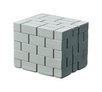 perfeclan Accessoires pour maison de poupée en briques à l'échelle 1/64 : petites briques miniatures en béton pour la cuisine, l'aménagement paysager, Style A