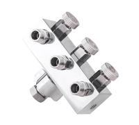 Perfeclan Adaptateur pour aérographe Accessoires Raccord Répartiteur de réglage Connecteur Compresseurs d'air Professionnels Portables, Adaptateur de Tuyau, 1 Po 3 Out