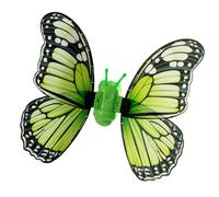 perfeclan Ailes de électriques avec lumières LED, accessoires de déguisement pour filles, déguisement de princesse, anniversaire, Saint-Valentin, Vert