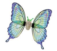 perfeclan Ailes de électriques avec lumières LED, accessoires de déguisement pour filles, déguisement de princesse, anniversaire, Saint-Valentin, Bleu