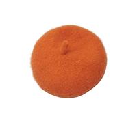 perfeclan Animal Chapeau Chat Chapeau Chien Accessoire Costume Laine Douce Confortable Chaud Adapté pour Anniversaire Vacances Photos Famille, orange