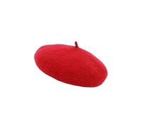perfeclan Animal Chapeau Chat Chapeau Chien Accessoire Costume Laine Douce Confortable Chaud Adapté pour Anniversaire Vacances Photos Famille, Rouge