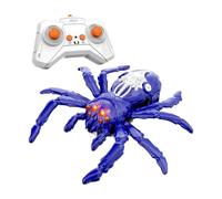 perfeclan Araignée RC réaliste, jouet araignée télécommandée avec yeux LED lumineux, électrique télécommandée effrayante pour enfants