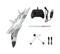 perfeclan Avion télécommandé électrique à 3, stabilisateur gyroscopique, planeur de chasse, modèle pour adultes, débutants et enfants, facile à piloter