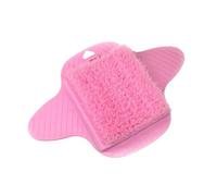 perfeclan Baignoire professionnelle de la baignoire de masseur du tapis de viande de douche avec une brosse à laveuse de casse-caisse réutilisable des pieds, Rose