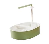 Perfeclan Bain Automatique pour Oiseaux, Baignoire pour perroquets avec Eau Courante, Fontaine de Douche Automatique pour perruches, Tête de Pulvérisation Verte