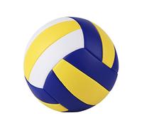 Perfeclan Balle récréative Souple de Volley-'intérieur de Taille Standard 5 avec à balles, Bleu Jaune