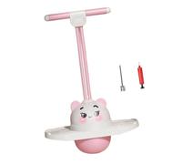 Perfeclan Ballon de Saut, Accessoire de Jeu d'équilibre avec Balle rebondissante, Planche de Saut idéale pour l'entraînement Physique en extérieur, Rose