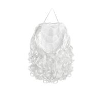 perfeclan Barbe de Père Noël décorative, fausse barbe blanche amusante pour masqués, carnavals et festivals