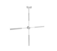 Perfeclan Bâton de Yoga Tige d'entraînement Croix Dos Ouvert ouvre-poumon Fitness bossu Correct pour la Sculpture du Corps gymnastes entraînement Danse, Gris