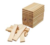 perfeclan Blocs de construction en bois à empiler - Cadeau d'anniversaire pour l'éveil - Décoration portable pour la maison - Jouet de développement, 50 Pièces