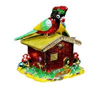 Perfeclan Boîte à Bijoux décorative Unique de Table, Porte-bagues, Organisateur de Bijoux pour Colliers, Boucles d'oreilles et bagues, idée Cadeau