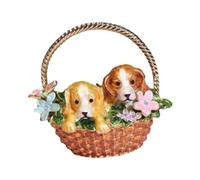 Perfeclan Boîte à Bijoux émaillée à charnières, Organisateur de Bijoux Portable de Bureau, Coffret de Rangement pour pendentifs, Breloques et Bracelets, Brun