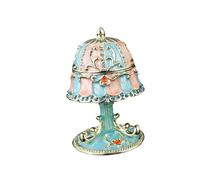 Perfeclan Boîte à Bijoux émaillée, boîte à Bijoux décorative, Organisateur, décoration, Collection d'art Robuste, décoration d'intérieur à charnière,