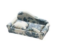 Perfeclan Boîte à Bijoux ouvrable, Double Coussin, Design de Rangement, présentoir à Bijoux, boîte de Rangement Miniature, canapé pour vitrine, Montre de Petite, Bleu Foncé