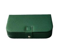 Perfeclan Boîte à Bijoux pour Femme en Cuir synthétique avec Compartiments Amovibles, capacité, Facile à Nettoyer, étui de Rangement Vert pour Bracelets