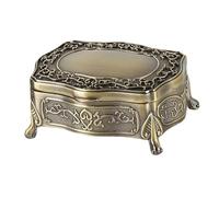 Perfeclan Boîte à Bijoux Vintage pour Femme, Rangement de Bijoux à Poser, Petite boîte rectangulaire, idéale pour la décoration intérieure.