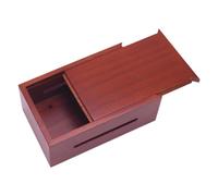 perfeclan Boîte à musique en bois à monter soi-même, décoration unique et élégante pour la maison, 30 notes, à manivelle, pour femmes et hommes, cadeau idéal, Chêne Rouge