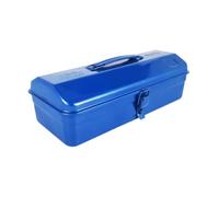 perfeclan Boîte à Outils Métallique Vide, Coffre à Outils pour Garages et Ateliers, Coffre à Outils Multifonctions Verrouillable avec Poignée, Organisateur D, Bleu