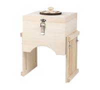 perfeclan Boîte de moxibustion, support pour brûleur de moxibustion, outil de traitement des brûlures, cadeau en bois pour acupuncteur, outil de traitement, S