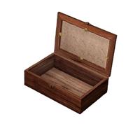 Perfeclan Boîte de Rangement en Bois, boîte à Bijoux, Polyvalente, Loisirs artistiques, décoration Robuste, Vintage, Cadeau Souvenir avec Couvercle en, L