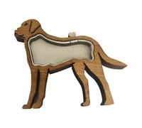 perfeclan Boîte souvenir en bois pour poils d'animaux, cadeau décoratif pour la perte d'un ami à, en forme de chien, boîte commémorative