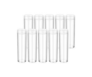 perfeclan Bouchon à vis pour Tubes de pièces de monnaie 10x, pour collection, organisateur de pièces de monnaie, étui de protection pour pièces de monnaie, 22.25 mm
