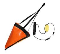 Perfeclan Bouée de dérive avec Ligne de largage, Frein de dérive, Ancre Flottante pour Kayaks, Bateaux de pêche, Yachts et pontons, Corde Noire, 32 Pouces