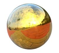 Perfeclan Boule en Acier Inoxydable Sphère Creuse Miroir Sphère Métallique Accessoire Décoratif Jardin Résistant à La Rouille pour Décoration Maison Jardin Bure, 225mm