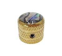 perfeclan Bouton de guitare de remplacement direct, potentiomètre à axe de 6 mm (0,24"), pièces portables, accessoires, capuchon de potentiomètre, bouton, or