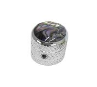 perfeclan Bouton de guitare de remplacement direct, potentiomètre à axe de 6 mm (0,24"), pièces portables, accessoires, capuchon de potentiomètre, bouton, Argent