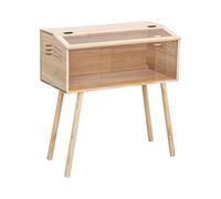 Perfeclan Box Acrylique Renforcé et Bois Boîte D'Élevage pour Poussins pour Cailles et Oiseaux Cage pour Petits Animaux Panneaux Visibles et, 60 Cm X 30 Cm X 30