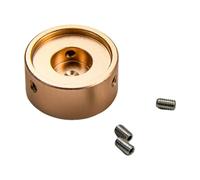 perfeclan Capuchon de bouton de pédale de guitare, capuchon de protection pour pied de commutateur au pied, remplacement de réparation, avec vis pour pédales, or