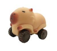 perfeclan Capybara jouet fête faveur ornement dessin animé Unique Capybara tirer chariot roue sable curseur jouet pour enfants filles garçons enfants cadeau, Brun