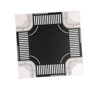 perfeclan Carrefour miniature à l'échelle 1/64, scène de rue miniature, ornement pour la décoration, projets de bricolage, modélisme ferroviaire, 28cmx28cm