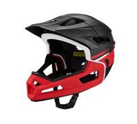 Perfeclan Casque de Vélo Intégral Doublure Amovible et Lavable équipement de Cyclisme Casque de Vélo de Montagne pour Femmes Hommes Adultes Activités de Plein A, Rouge Noir