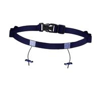 Perfeclan Ceinture de Course de Triathlon avec 6 Boucles de Gel, Flexible, Professionnelle, légère, multifonctionnelle, 35,4 Pouces de Long, réglable et, Noir