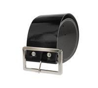 Perfeclan Ceinture de père noël de noël, ceinture de Pirate, ceinture de taille de 1.9 pouces de large, ceinture de Costume noire pour accessoire de Costume de, Boucle argentée
