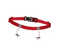 Perfeclan Ceinture Porte-dossard pour Triathlon avec Passants, Ceinture de Course à dossard à dégagement Rapide pour l'entraînement, la Course à Pied et la, Rouge