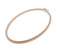 Perfeclan Cerceau de Broderie Hêtre Ovale, Cerceau Main Ovale - Cerceau des Points Cadre de Cadrage - Fournitures D'Artisanat, 29,5 cm 27,5 cm