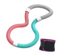 Perfeclan Cerceau de Fitness avec Ceinture de Sudation pour la Taille, Anneau d'exercice pour Femmes, Hommes, Adultes, débutants, Sport de Bureau, Gris Vert 1.2 Kg