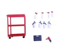 perfeclan Chariot à outils miniature à l'échelle 1/18, pour loisirs créatifs, véhicules à deux niveaux, accessoires et jouets pour parkings, ateliers de, Style B