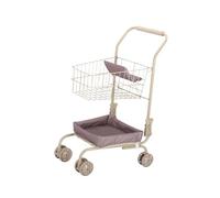perfeclan Chariot de courses miniature pour enfants, jouet de supermarché, chariot à main, jeu de rôle créatif, de maison de poupée, pour les enfants de 3 ans, Panier de Couleur Unie